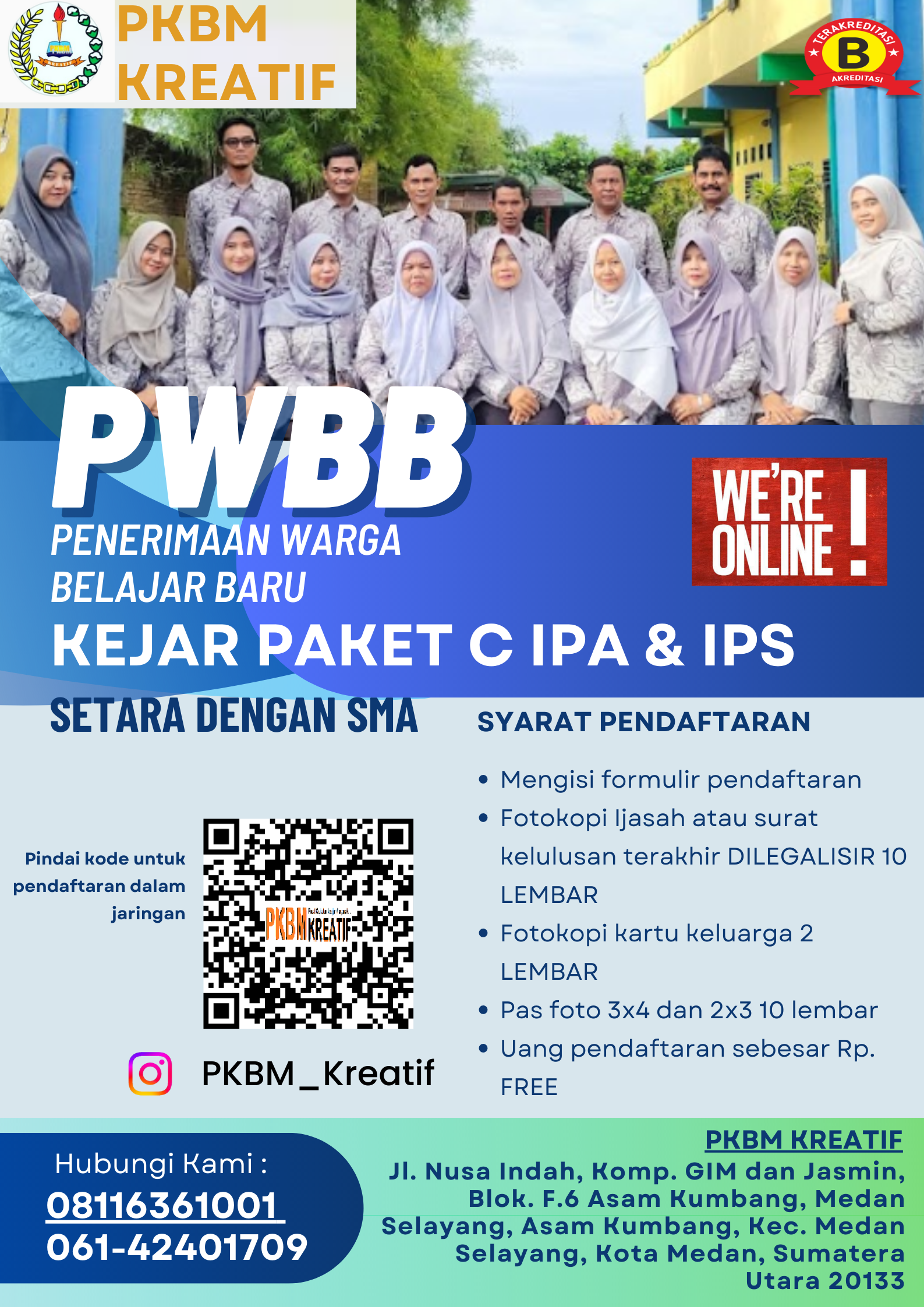 Kejar Kejar Paket C – PKBM Kreatif